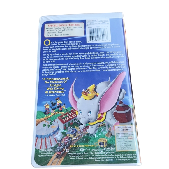 Disney Dumbo vhs 60th Anniversary edition - Picture 4 of 7